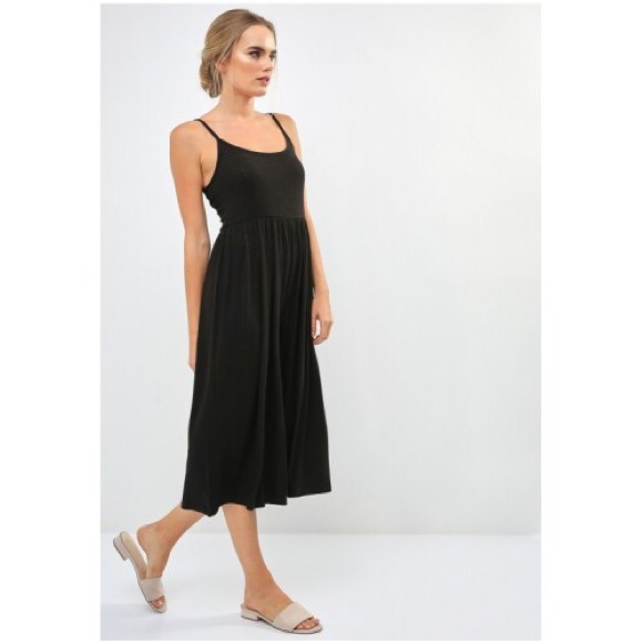 Ribbed Culottes Jumpsuit - Picture 1 of 8